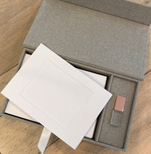 Load image into Gallery viewer, 5x7 Linen Photo Box + Mats
